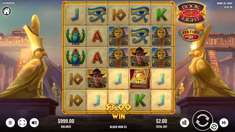 Book of Light slot screenshot 2