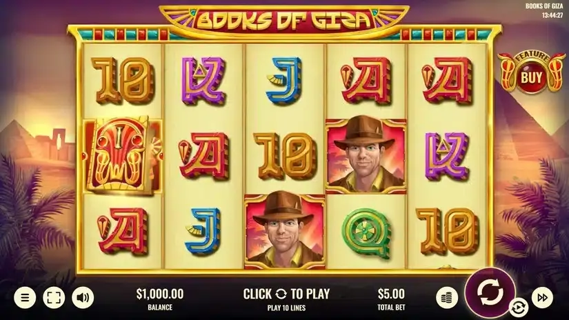 Books of Giza slot screenshot 1