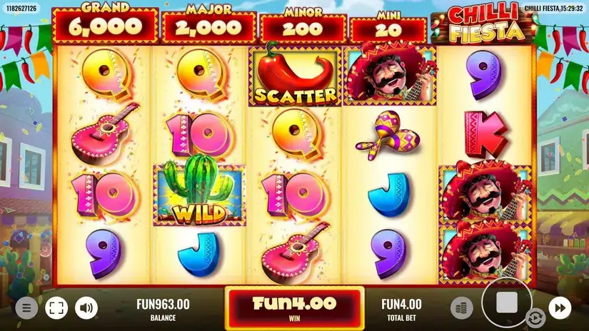 Chilli Fiesta slot screenshot 2