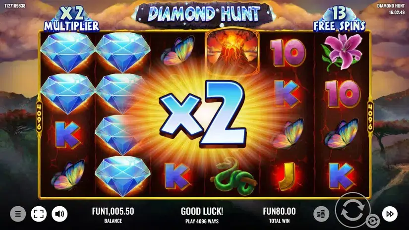 Diamond Hunt slot screenshot 4