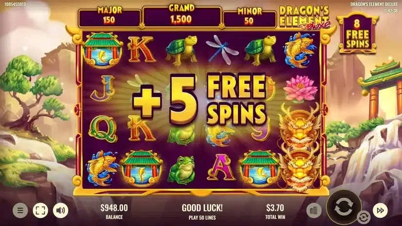 Dragon’s Element Deluxe slot screenshot 4