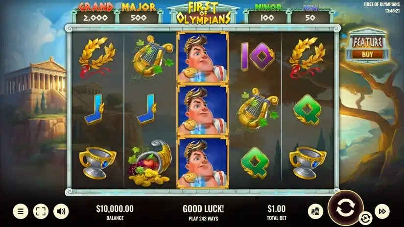 First of Olympians slot screenshot 