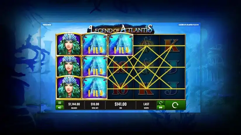 Legend of Atlantis slot screenshot 