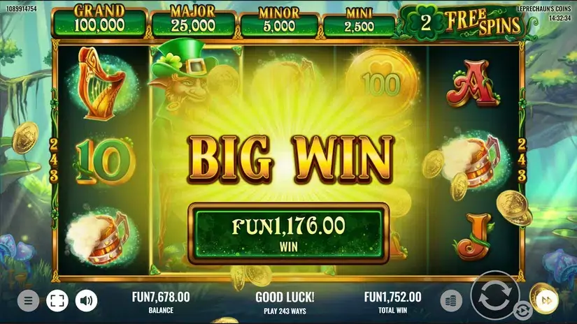 Leprechaun’s Coins slot screenshot 6
