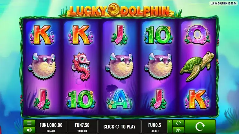 Lucky Dolphin slot screenshot 1