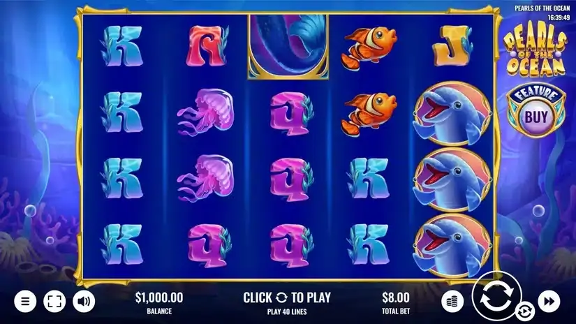 Pearls of the Ocean slot screenshot 1