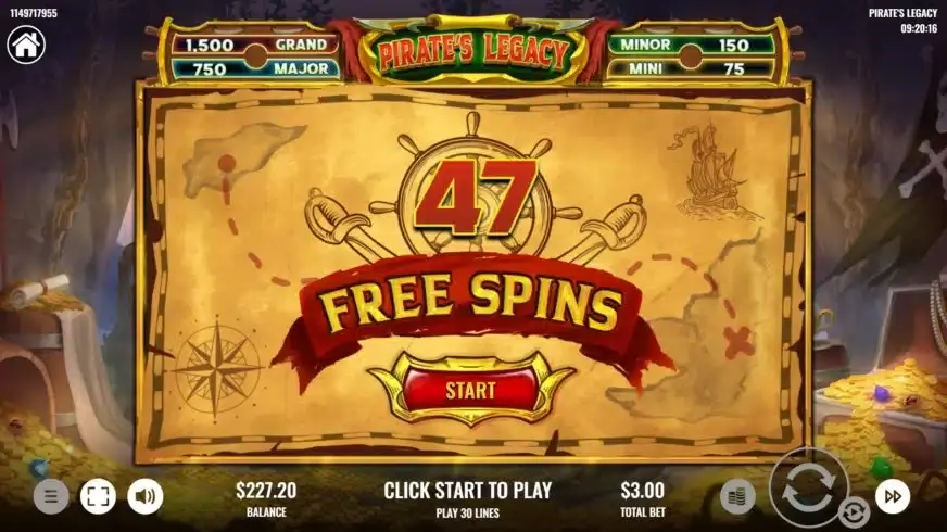 Pirate’s Legacy slot screenshot 4