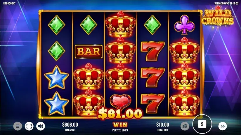 Wild Crowns slot screenshot 6