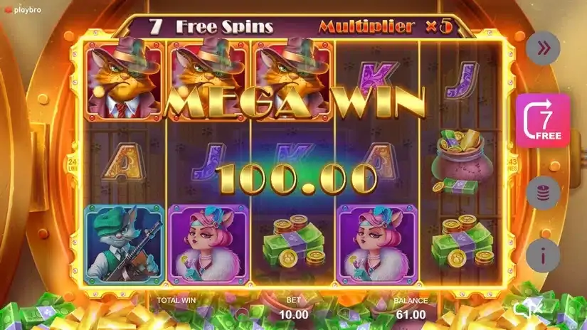 Catsville Noir slot screenshot 5