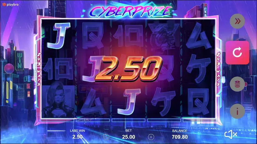 Cyberprize slot screenshot 3