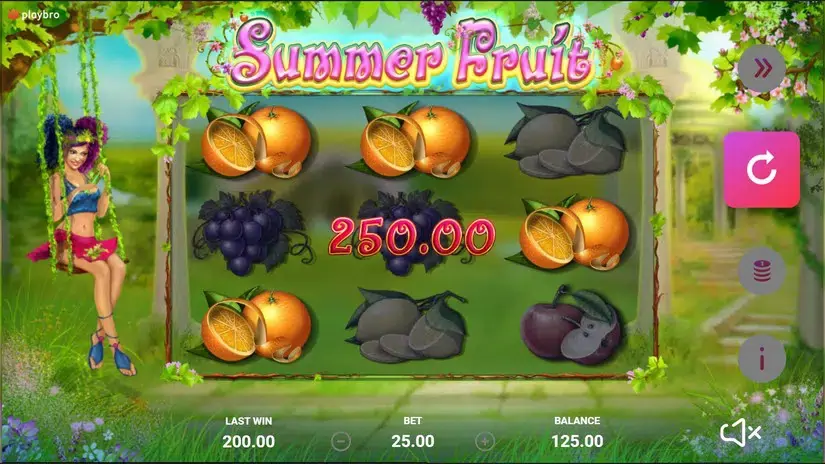 Summer Fruits slot screenshot 2