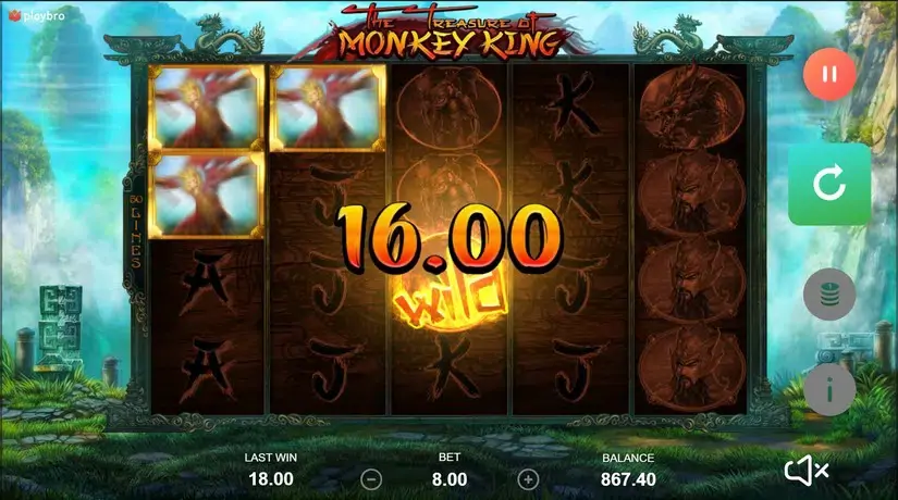 The Treasure of Monkey King slot screenshot 4