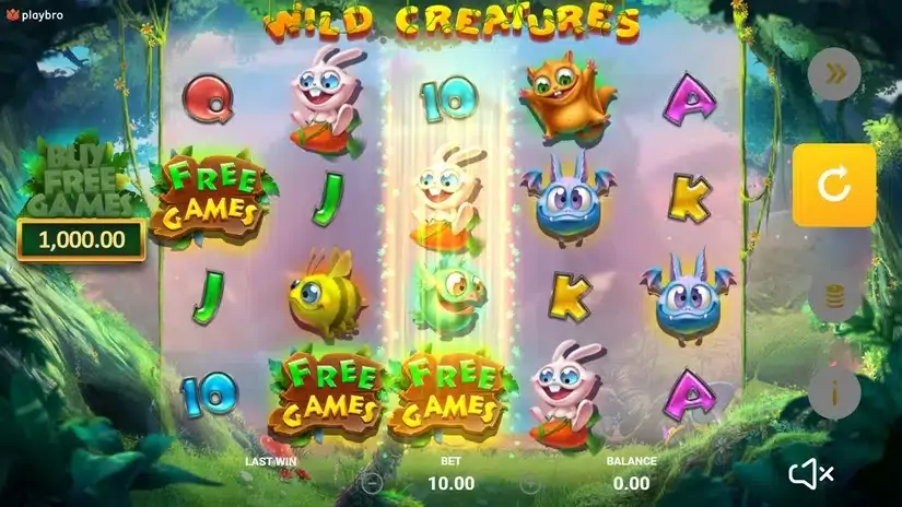 Wild Creatures slot screenshot 2