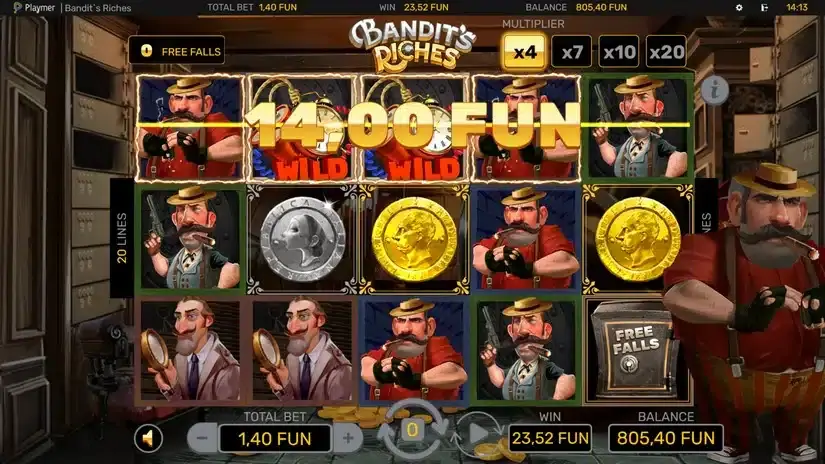 Bandit’s Riches slot screenshot 5