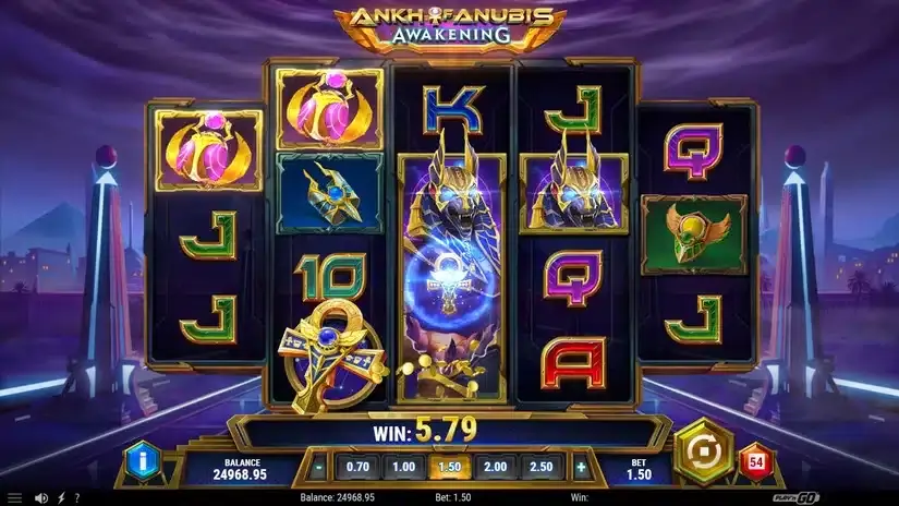 Ankh of Anubis Awakening slot screenshot 
