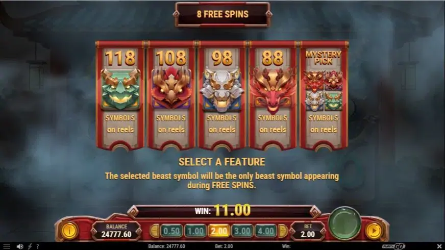 Beast of Wealth slot screenshot 4