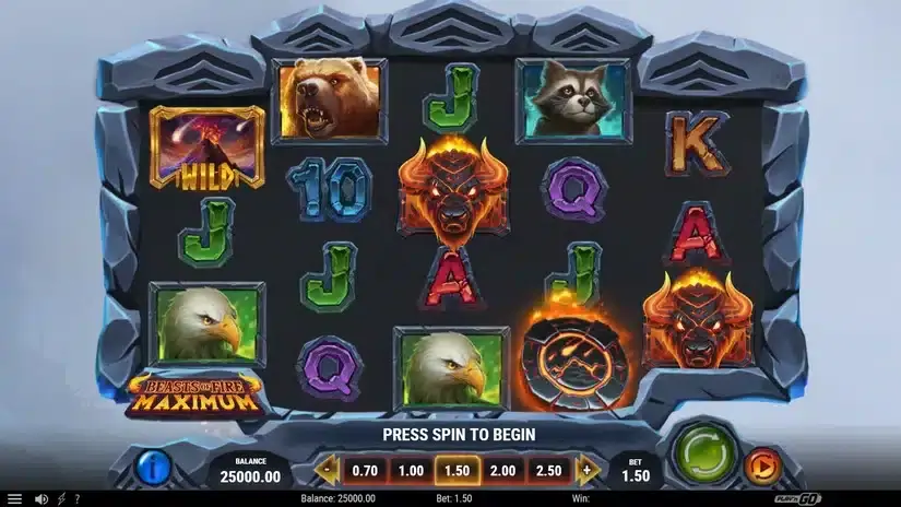 Beasts of Fire Maximum slot screenshot 