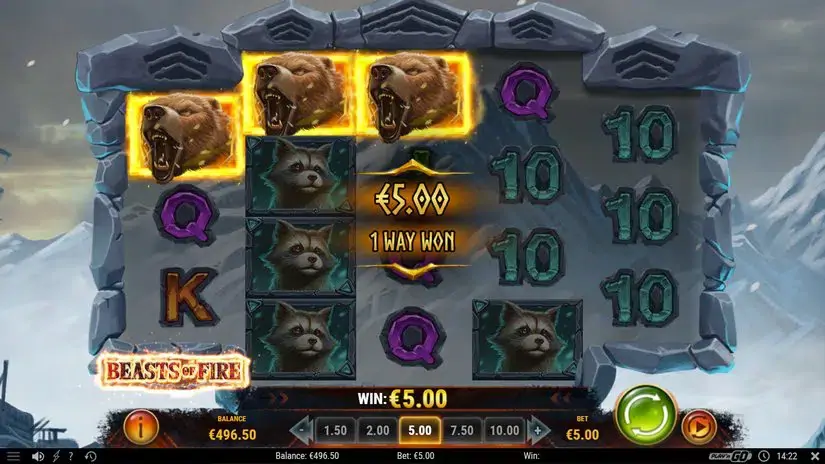 Beasts of Fire slot screenshot 4