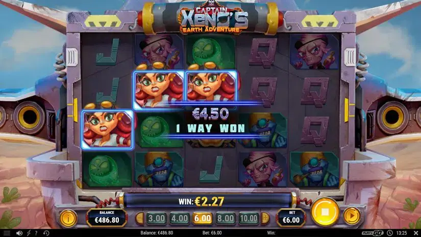 Captain Xenos Earth Adventure slot screenshot 3