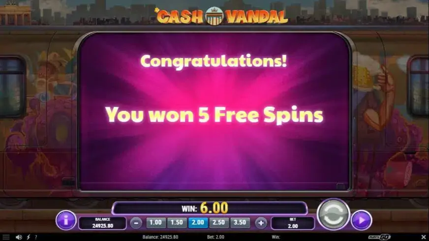 Cash Vandal slot screenshot 5