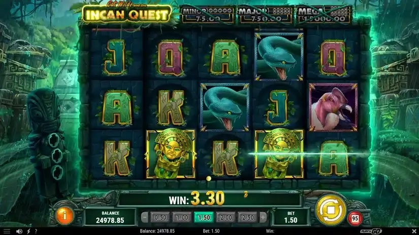 Cat Wilde and the Incan Quest slot screenshot 3