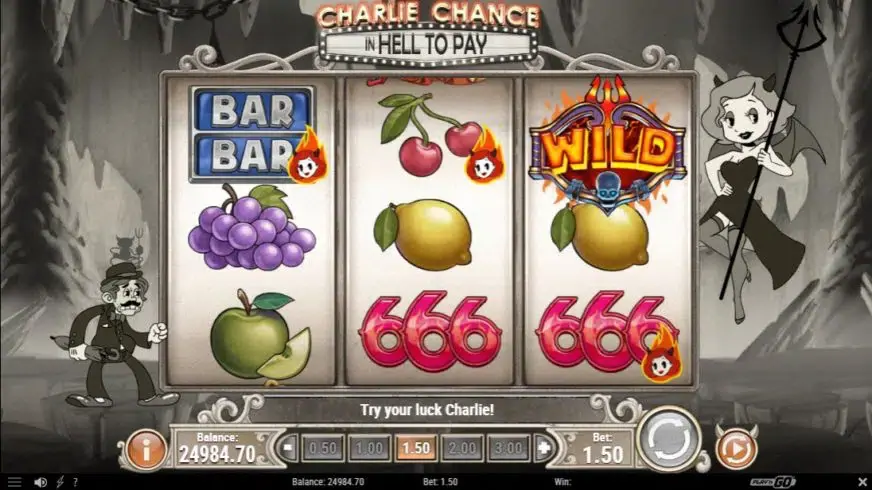 Charlie Chance: In Hell To Pay slot screenshot 3