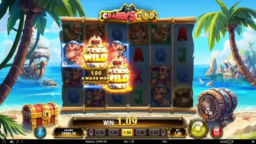 Crabby’s Gold slot screenshot 3