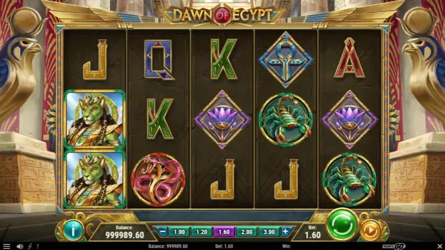 Dawn of Egypt slot screenshot 1
