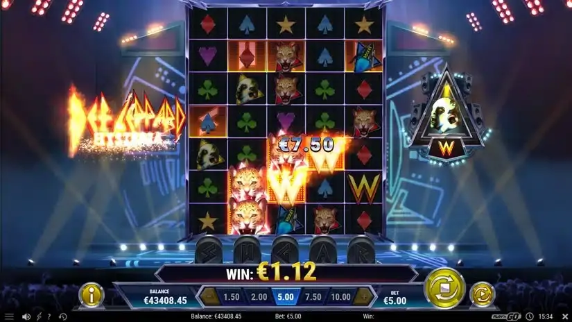 Def Leppard Hysteria slot screenshot 4