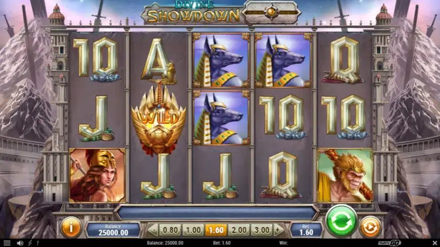 Divine Showdown slot screenshot 1
