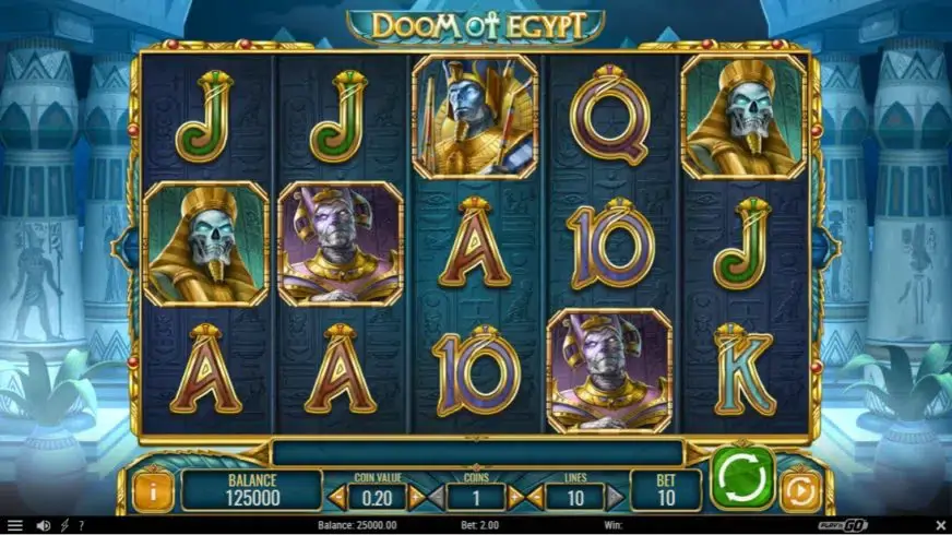 Doom of Egypt slot screenshot 