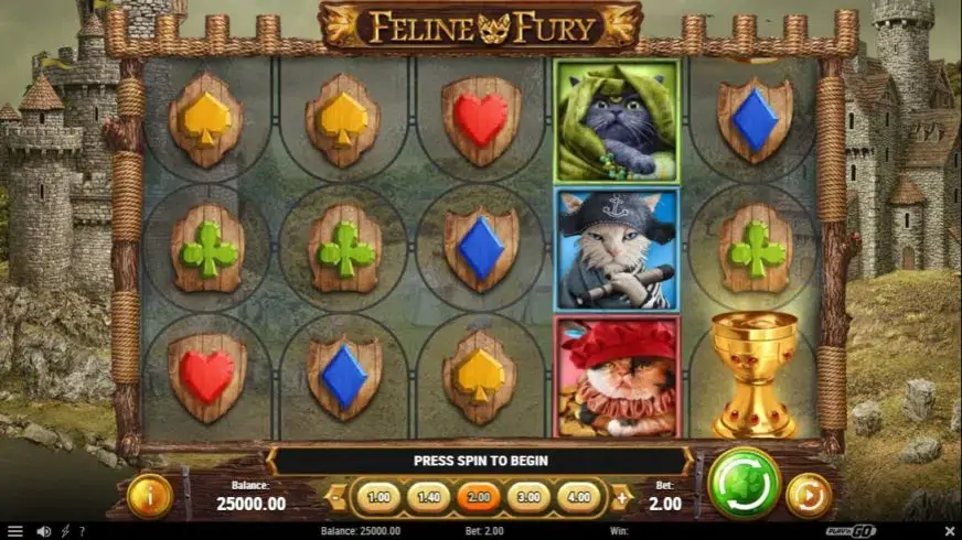 Feline Fury slot screenshot 1