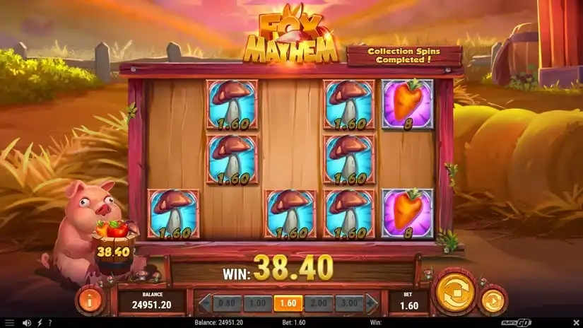 Fox Mayhem slot screenshot 