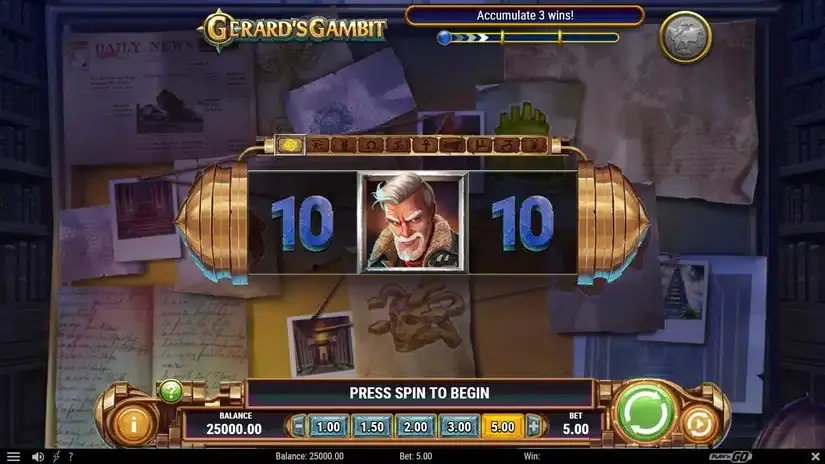 Gerard’s Gambit slot screenshot 1