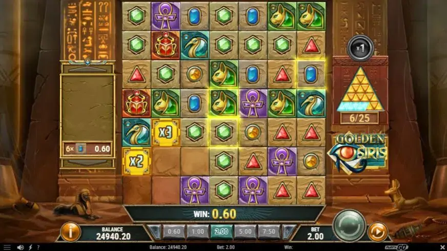 Golden Osiris slot screenshot 2