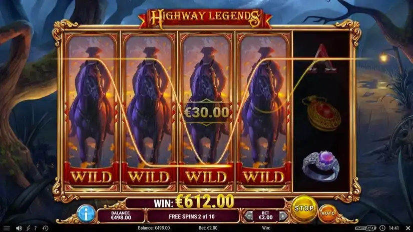 Highway Legends slot screenshot 