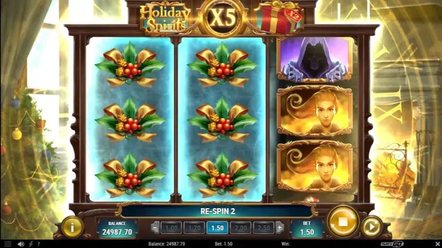Holiday Spirits slot screenshot 