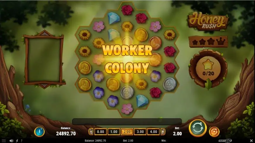 Honey Rush slot screenshot 3