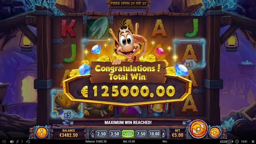 Hugo Carts slot screenshot 8