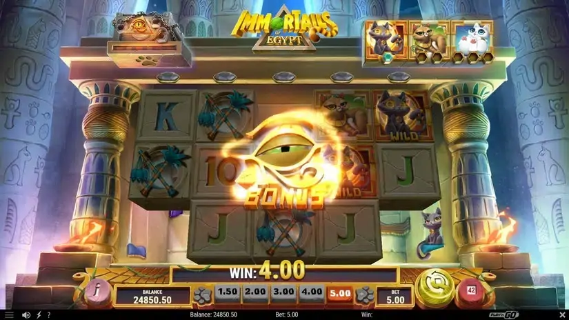 ImmorTails of Egypt slot screenshot 4
