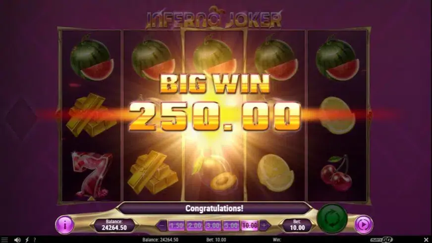 Inferno Joker slot screenshot 2