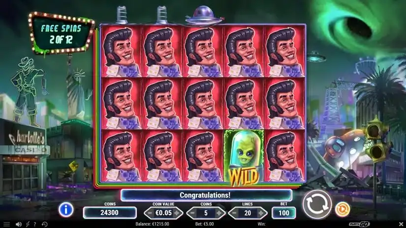 Invading Vegas slot screenshot 5