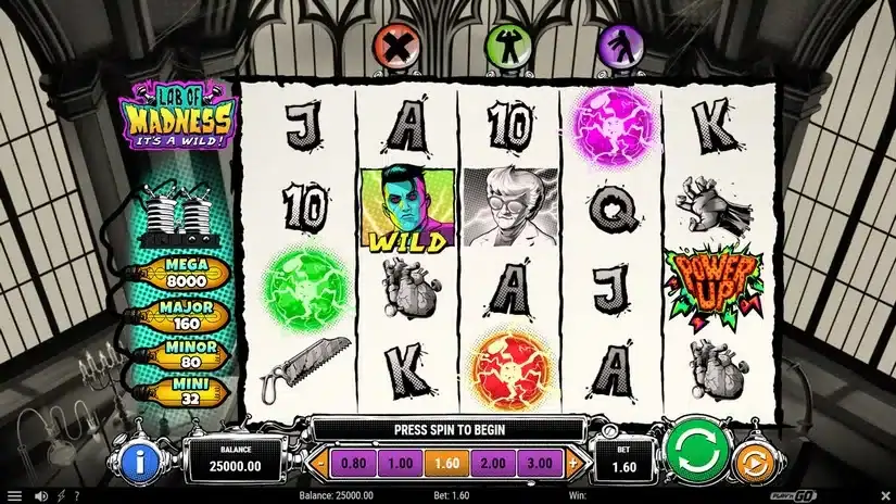 Lab of Madness It’s A-Wild! slot screenshot 