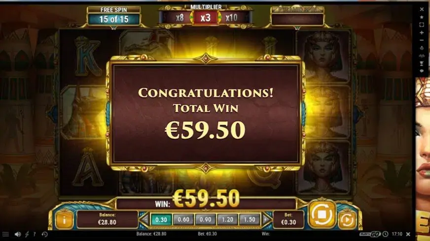 Legacy of Egypt slot screenshot 