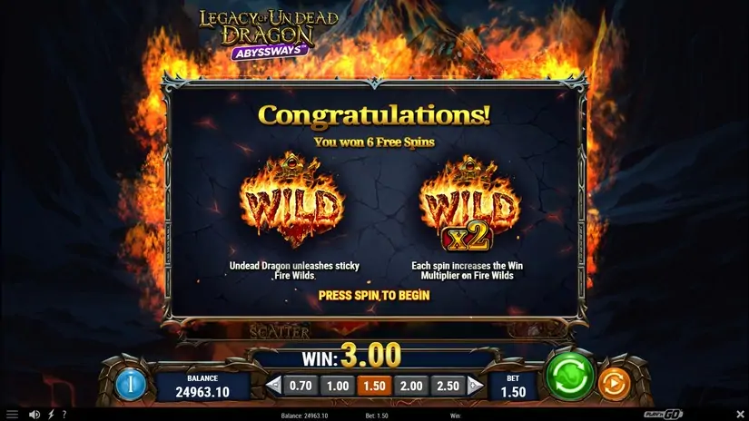 Legacy of Undead Dragon Abyssways slot screenshot 4