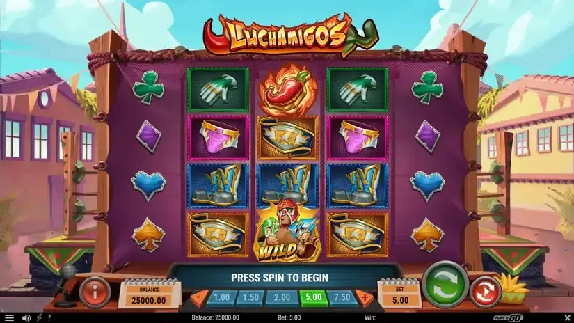 Luchamigos slot screenshot 