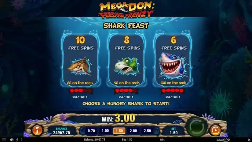Mega Don Feeding Frenzy slot screenshot 5