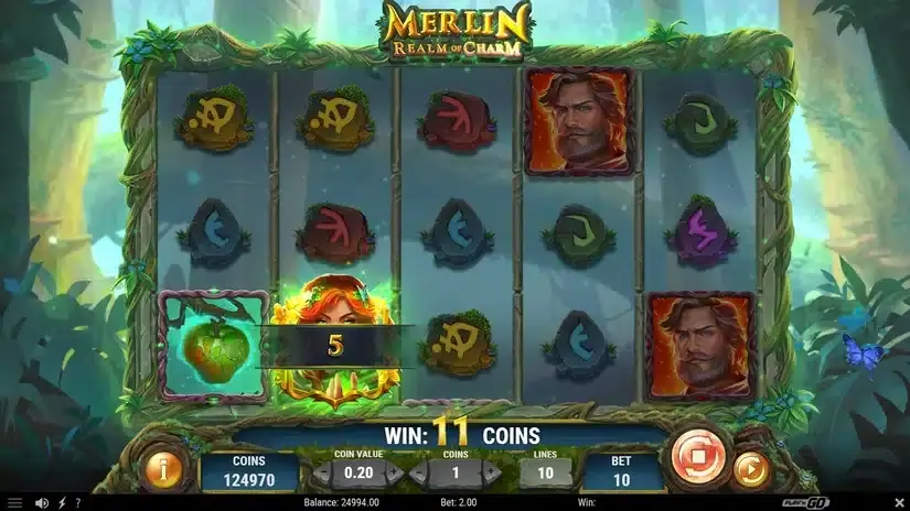 Merlin Realm of Charm slot screenshot 2