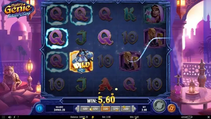 Mystery Genie Fortunes of the Lamp slot screenshot 