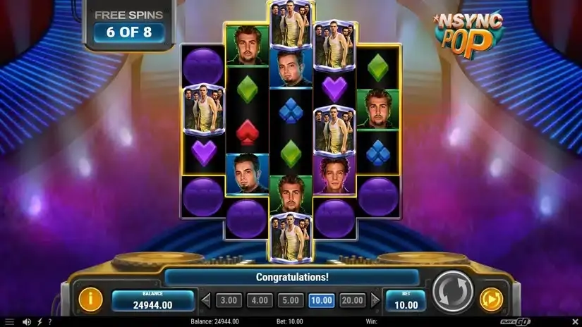 NSYNC Pop slot screenshot 5